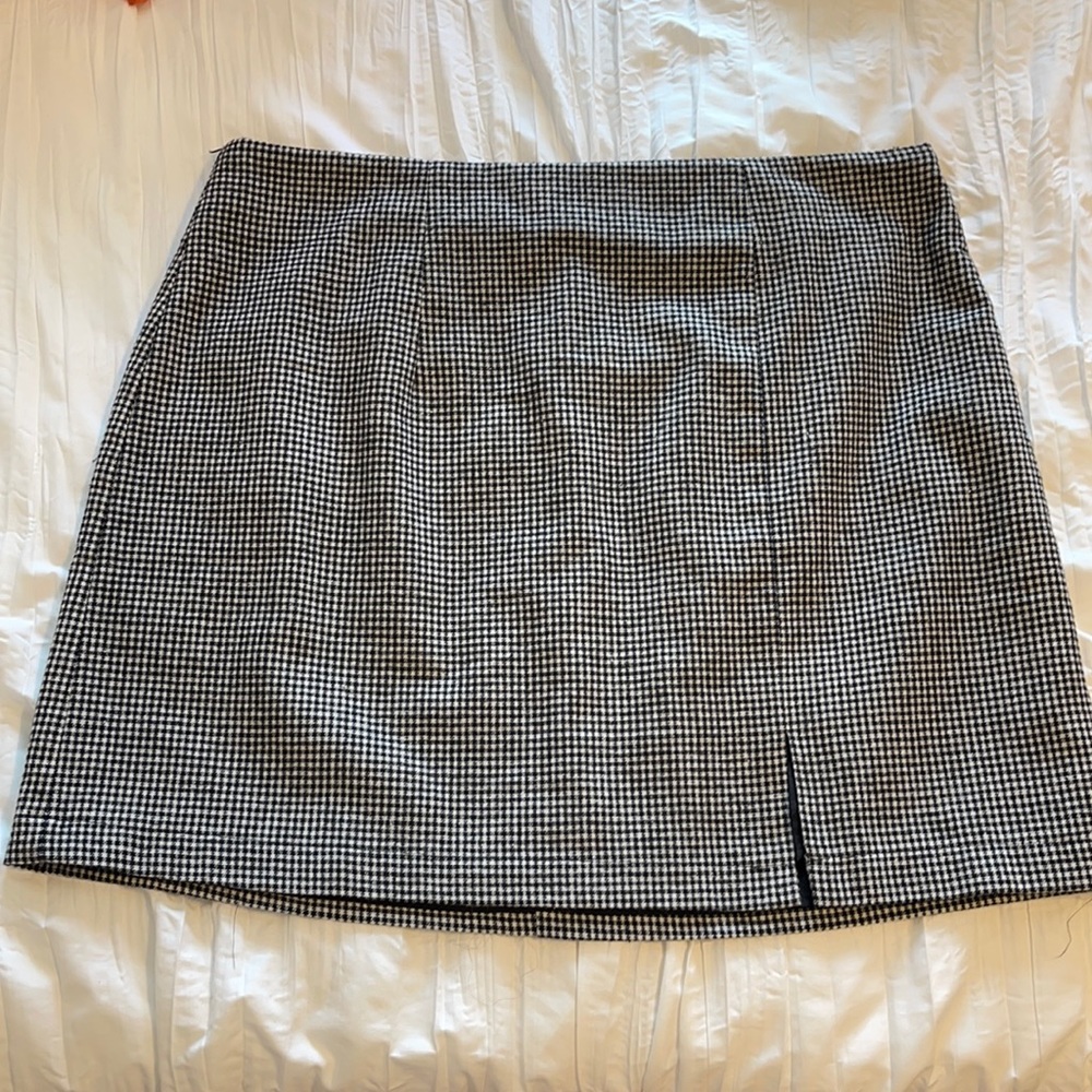 Checked mini skirt